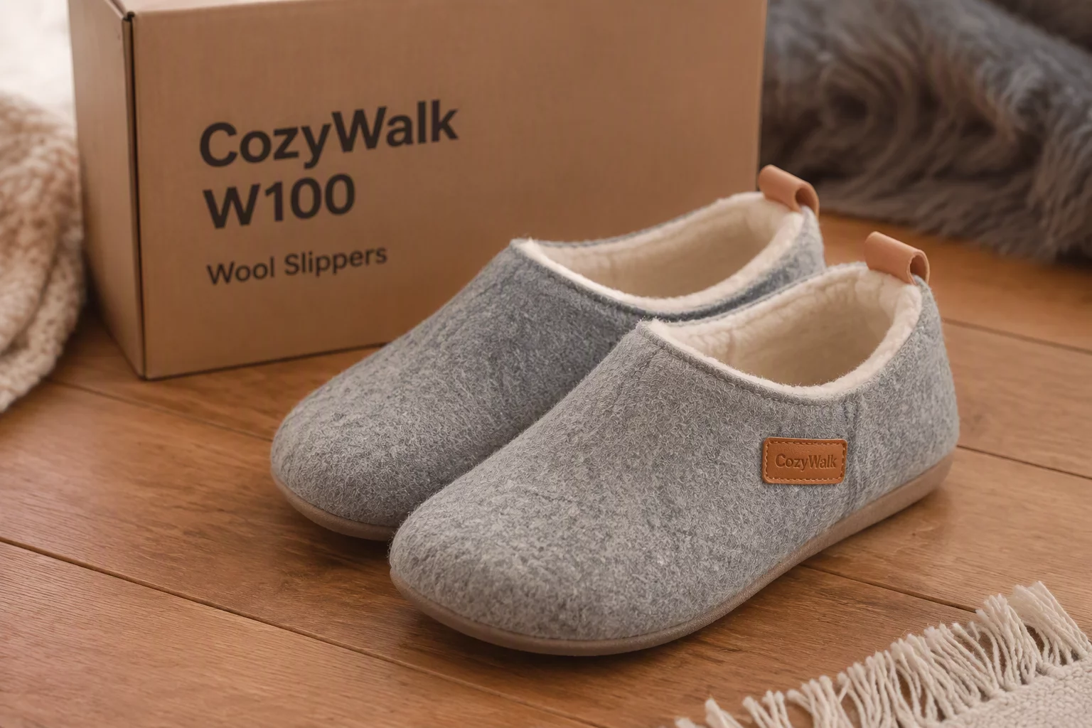CozyWalk W100 Wool Slippers