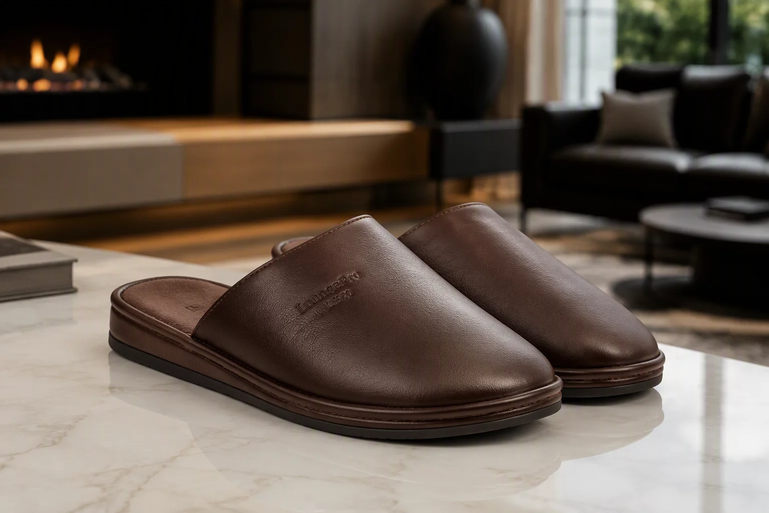 LoungePro L500 Leather Slippers