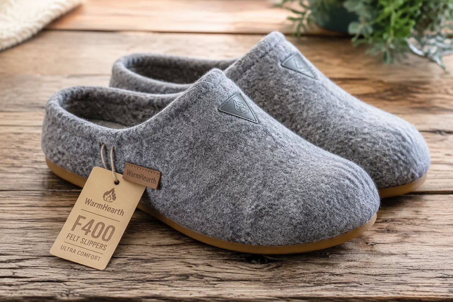 WarmHearth F400 Felt Slippers